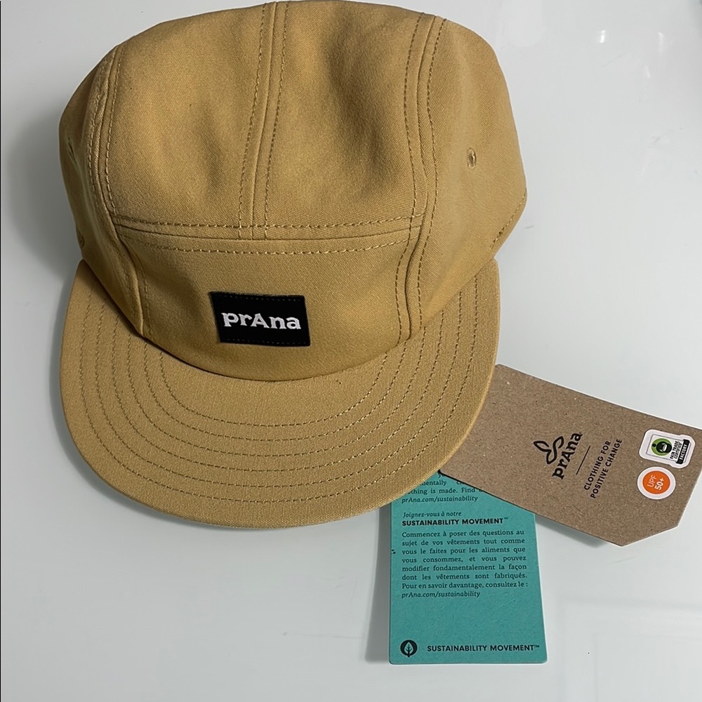 prAna Foothills Flat Brim 5-Panel Cap Morton Unisex NWT